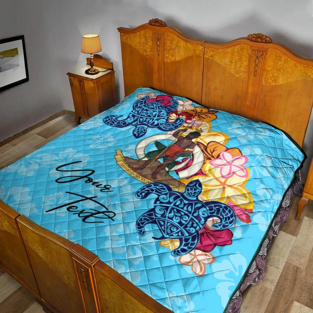 Vanuatu Custom Personalised Premium Quilt - Tropical Style