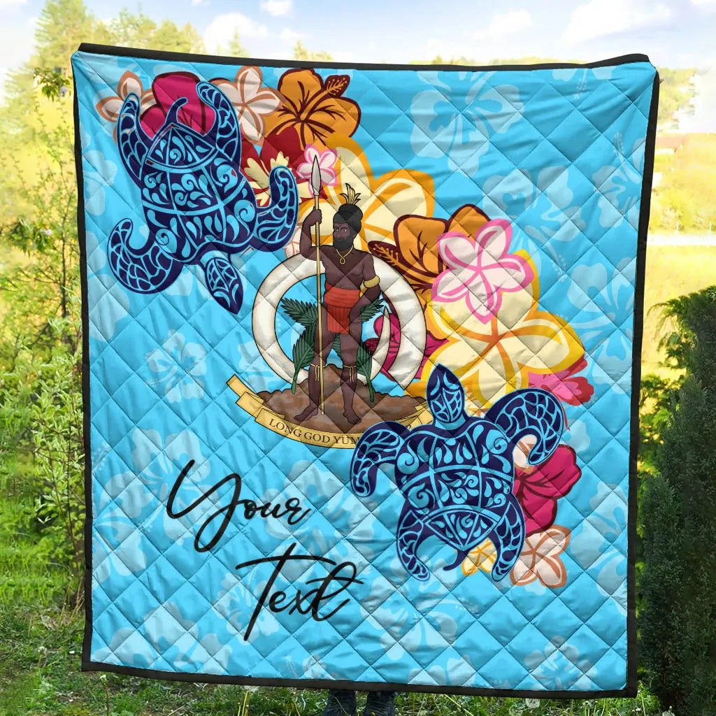 Vanuatu Custom Personalised Premium Quilt - Tropical Style