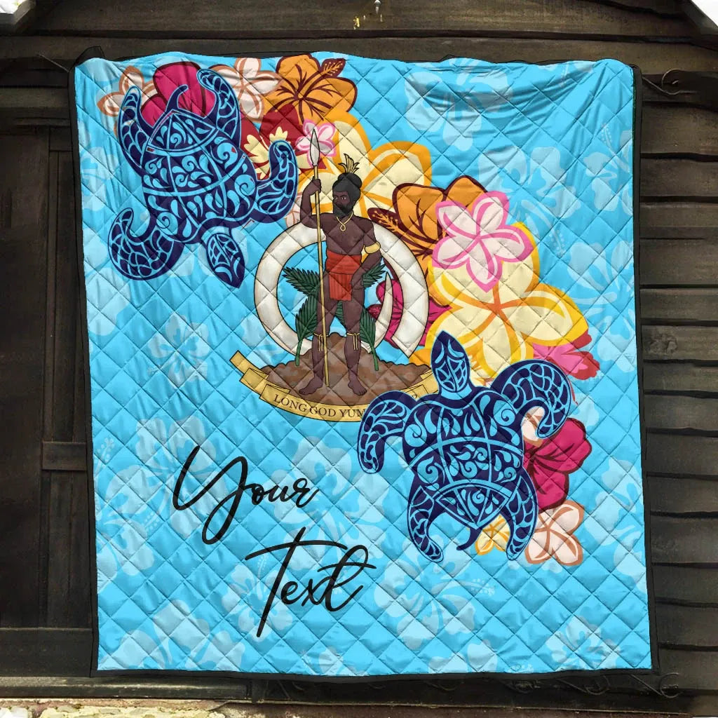 Vanuatu Custom Personalised Premium Quilt - Tropical Style