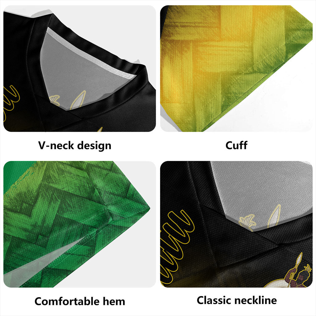 Vanuatu Rugby Jersey Flag Lauhala Style