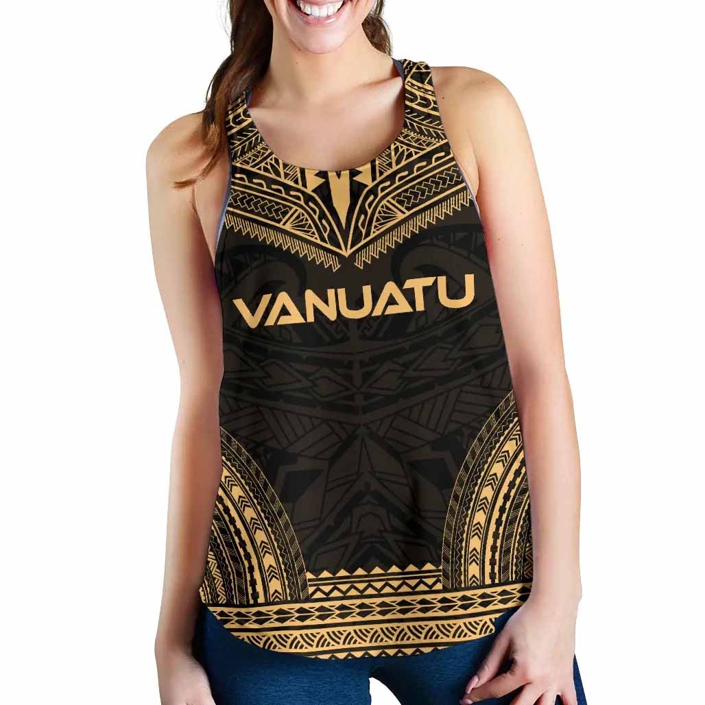 Vanuatu Women Racerback Tank - Polynesian Chief Gold Version