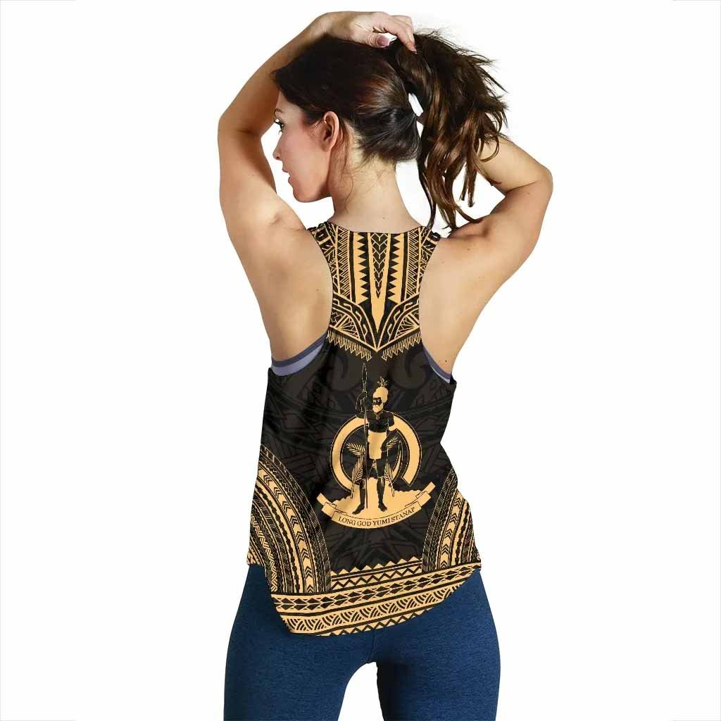 Vanuatu Women Racerback Tank - Polynesian Chief Gold Version