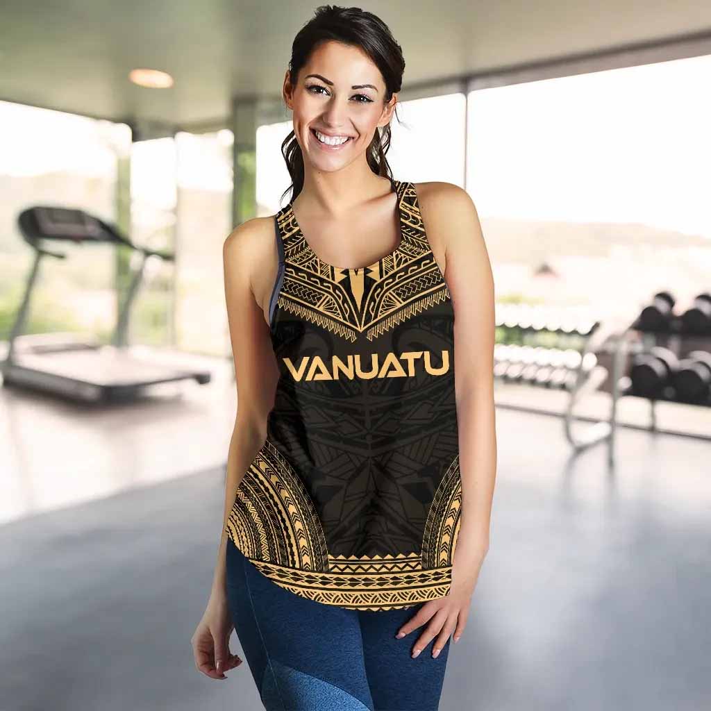 Vanuatu Women Racerback Tank - Polynesian Chief Gold Version