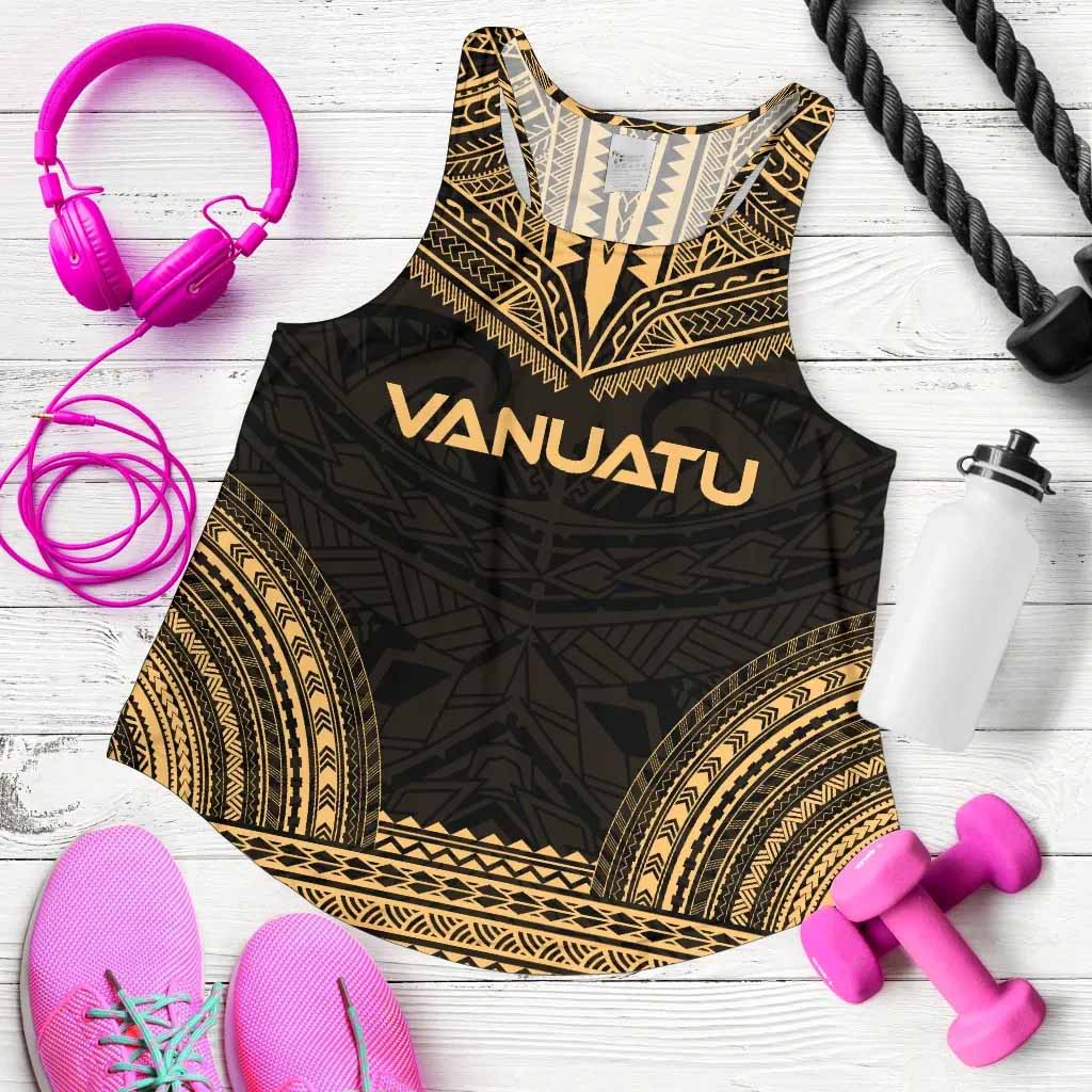 Vanuatu Women Racerback Tank - Polynesian Chief Gold Version