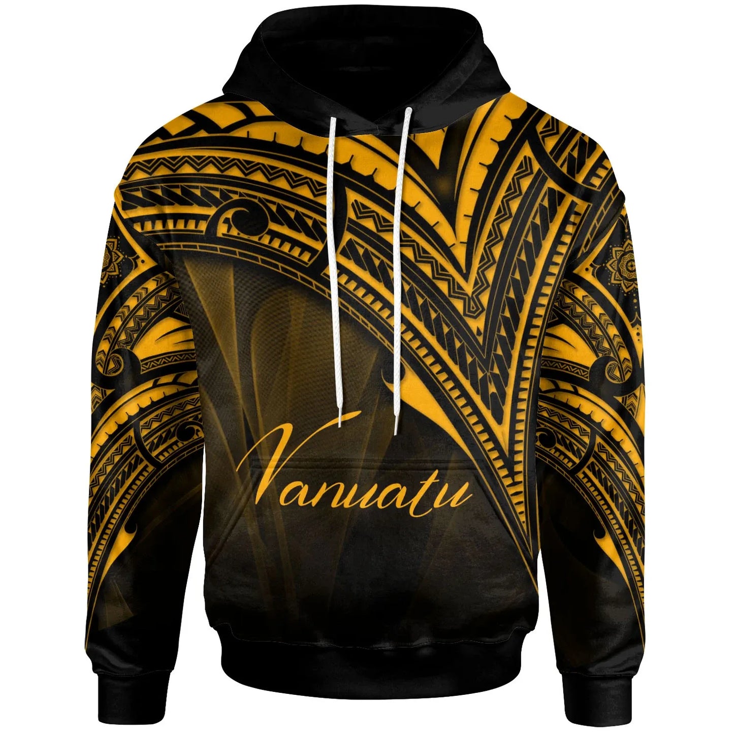 Vanuatu Hoodie - Gold Color Cross Style