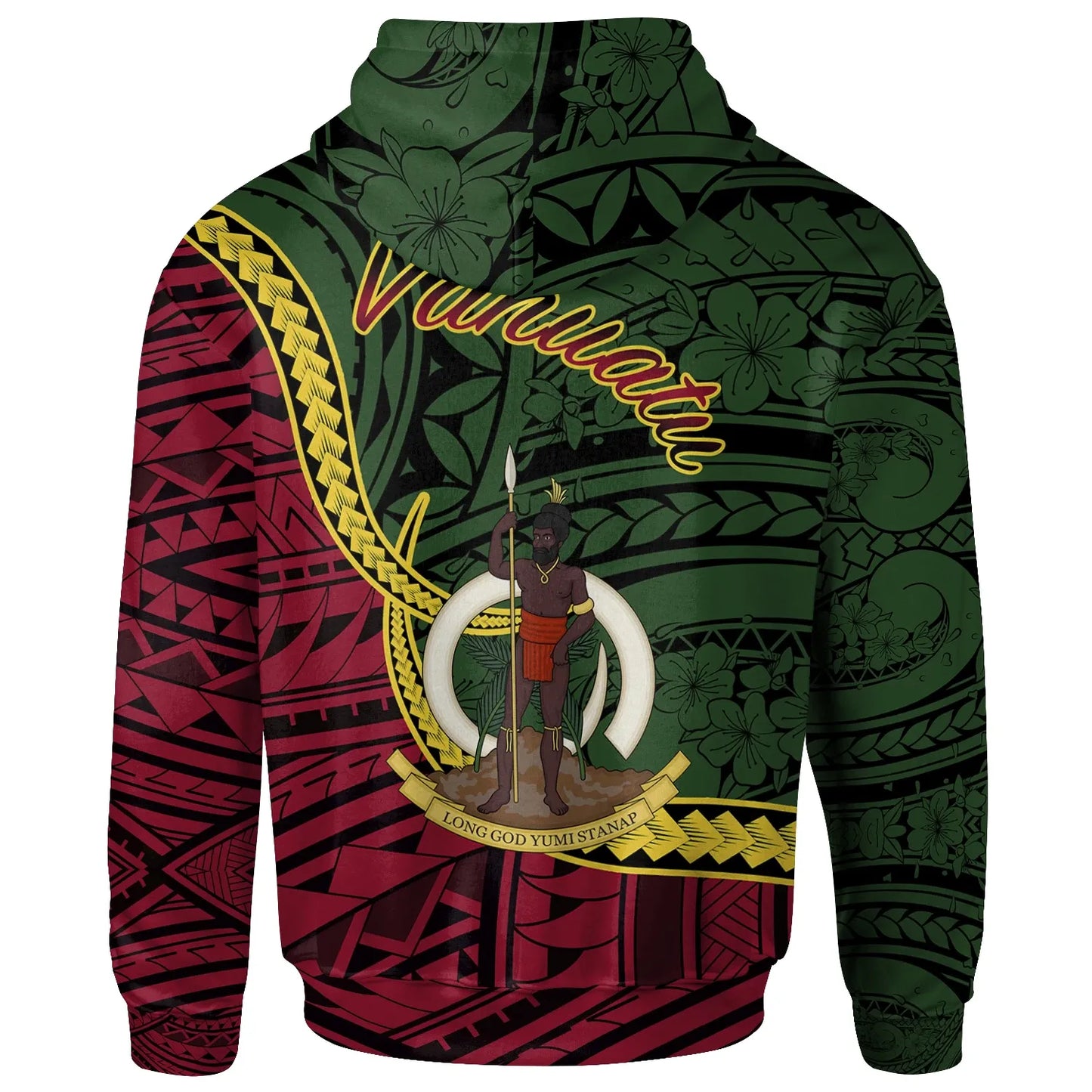 Vanuatu Hoodie - Maewo Seal Of Vanuatu Polynesian Patterns