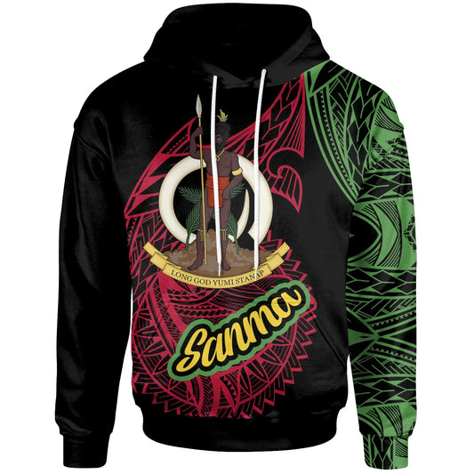 Vanuatu Hoodie - Sanma Seal Of Vanuatu Special Style