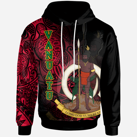 Vanuatu Hoodie - Turtle Polynesian Style