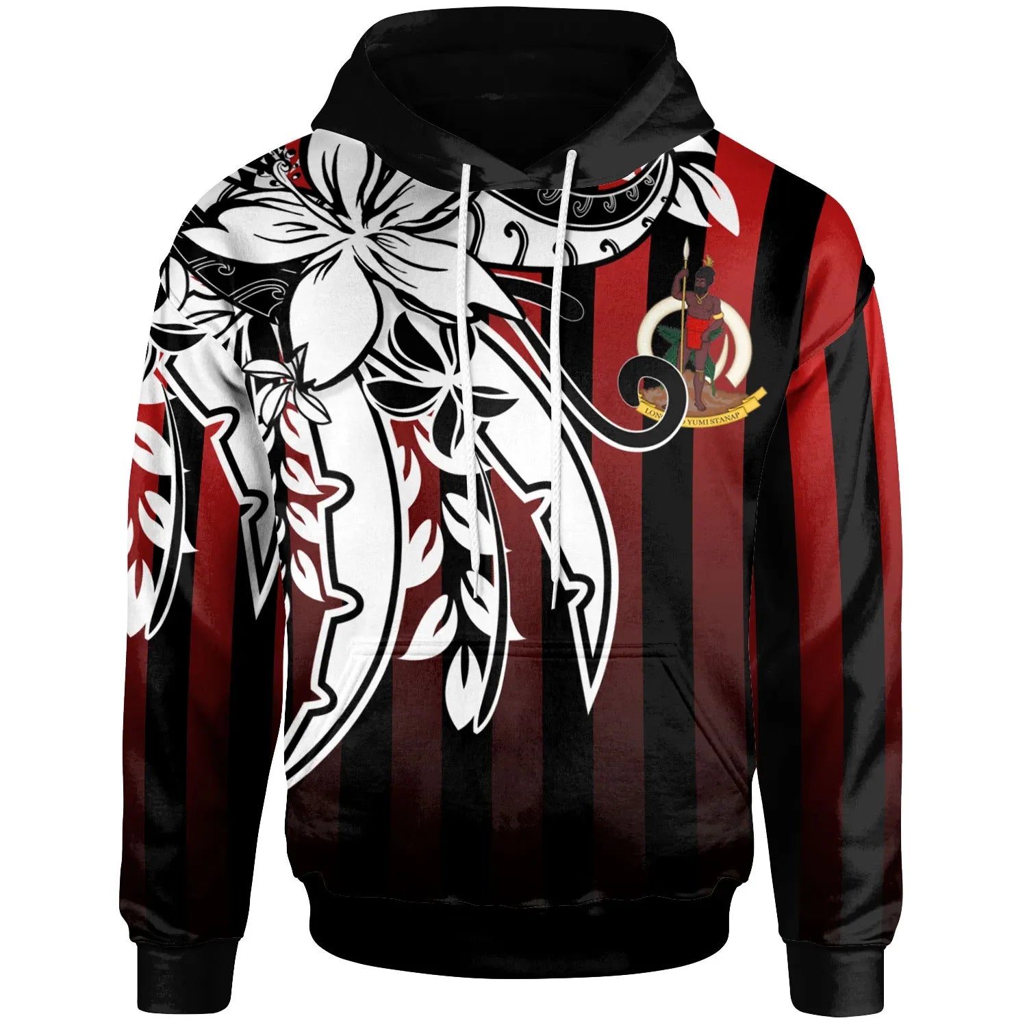 Vanuatu Hoodie - Vertical Stripes Style