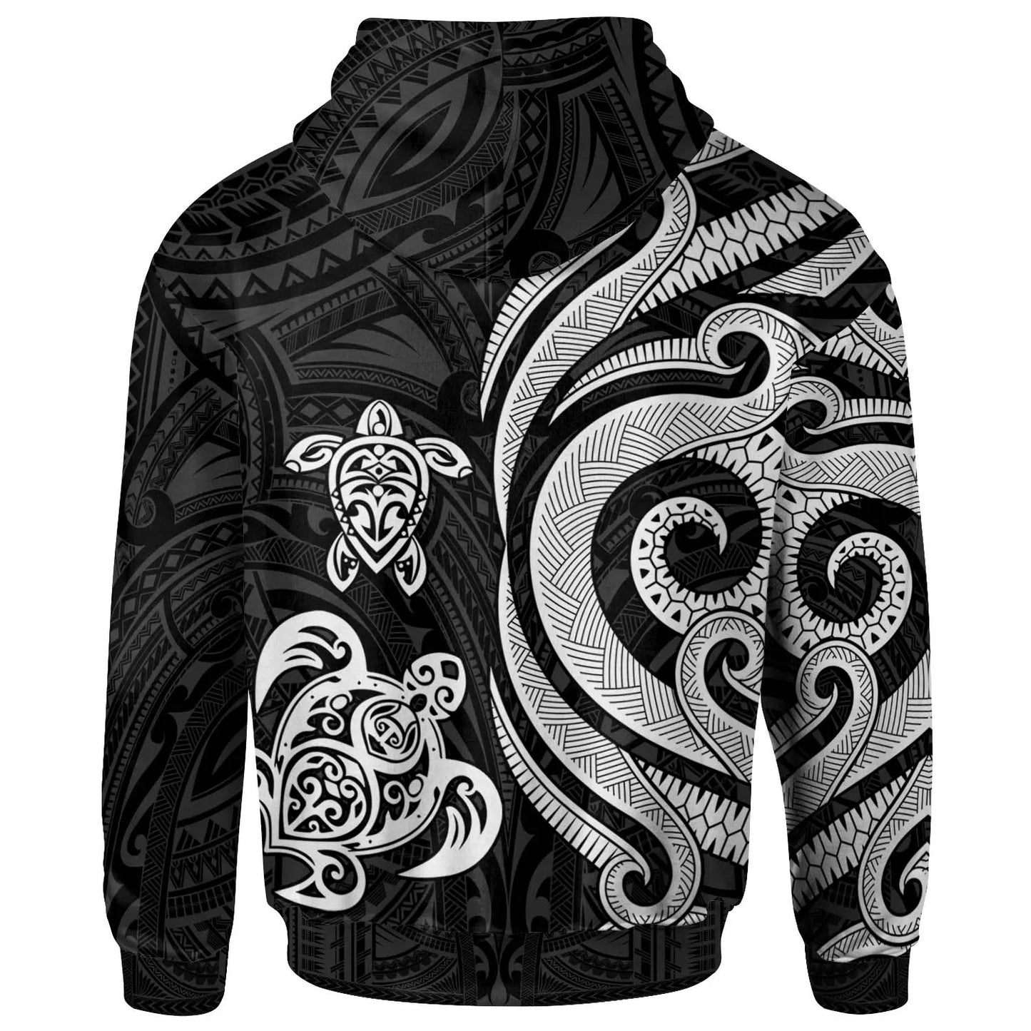 Vanuatu Hoodie - White Tentacle Turtle