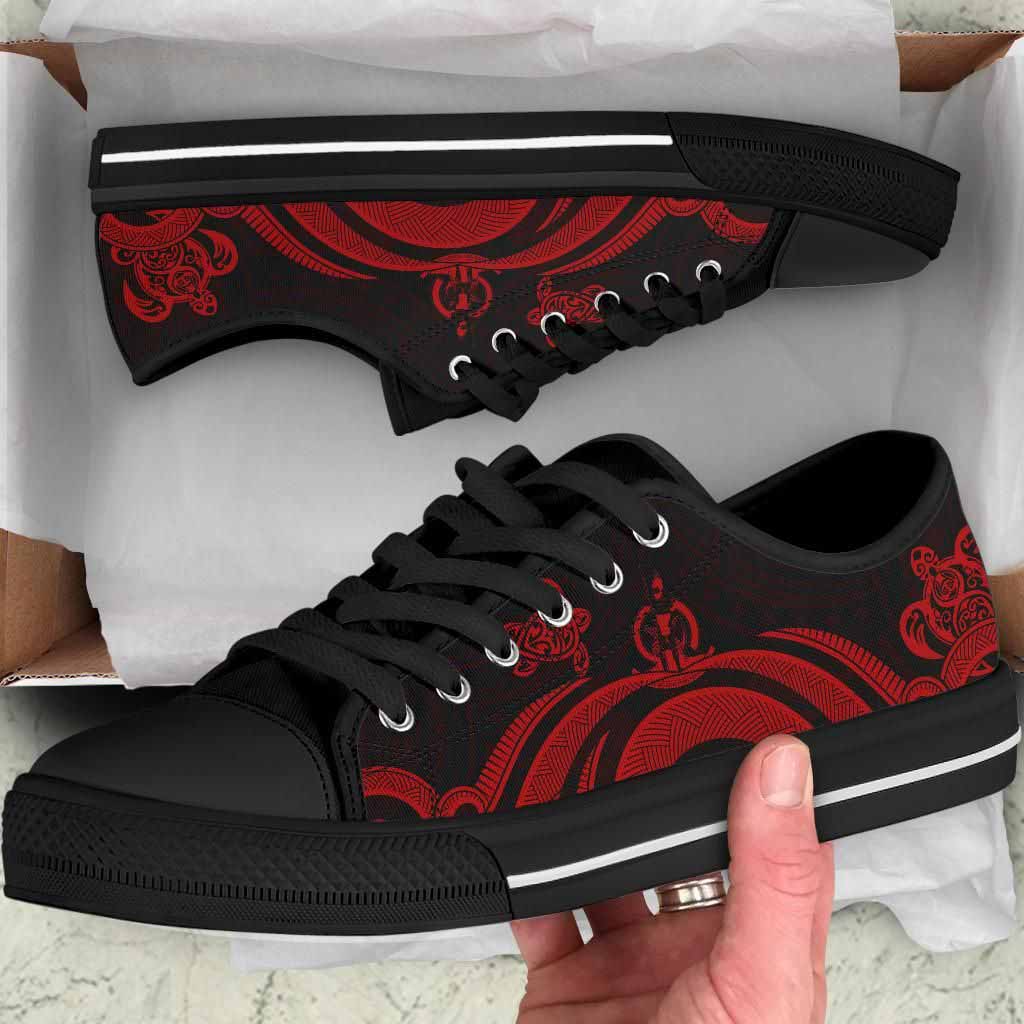 Vanuatu Low Top Canvas Shoes - Red Tentacle Turtle