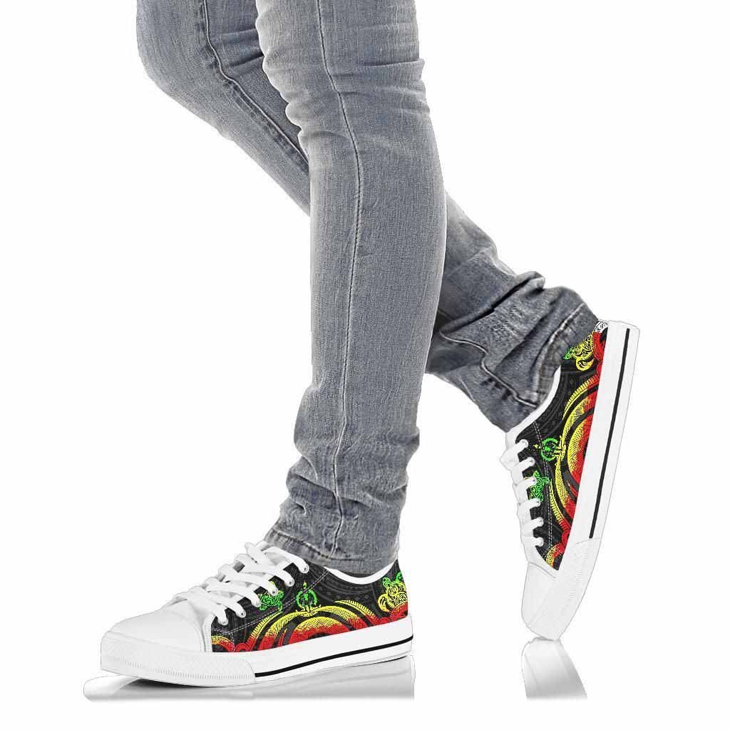 Vanuatu Low Top Canvas Shoes - Reggae Tentacle Turtle