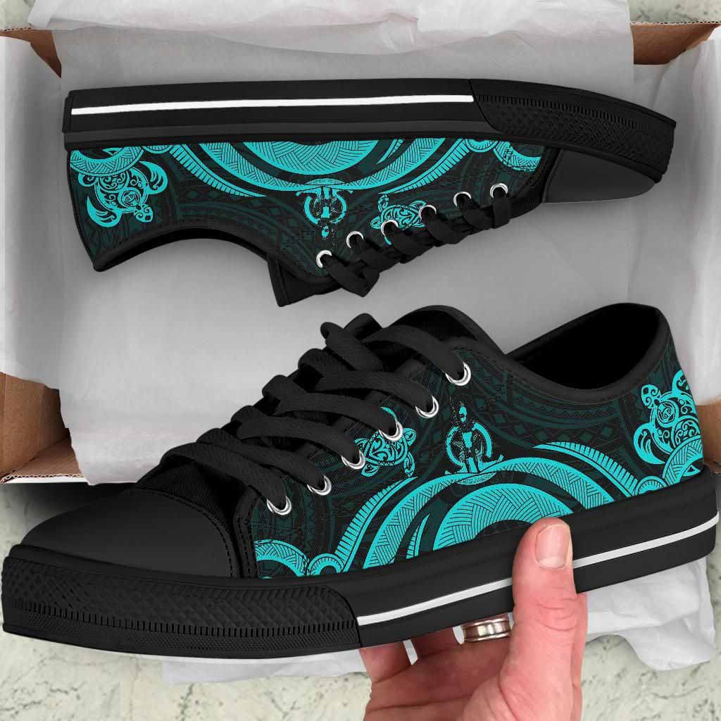 Vanuatu Low Top Canvas Shoes - Turquosie Tentacle Turtle