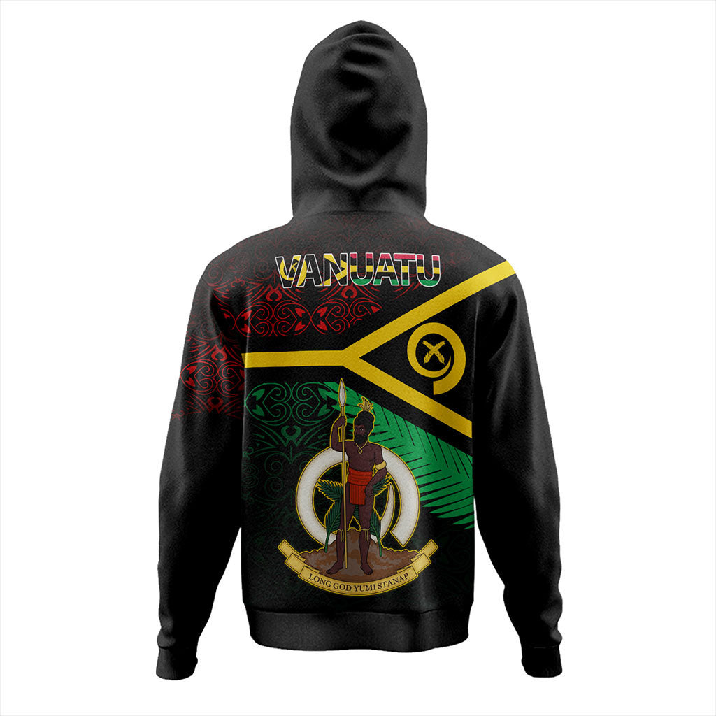 Vanuatu Hoodie Melanesia Tribal Pattern