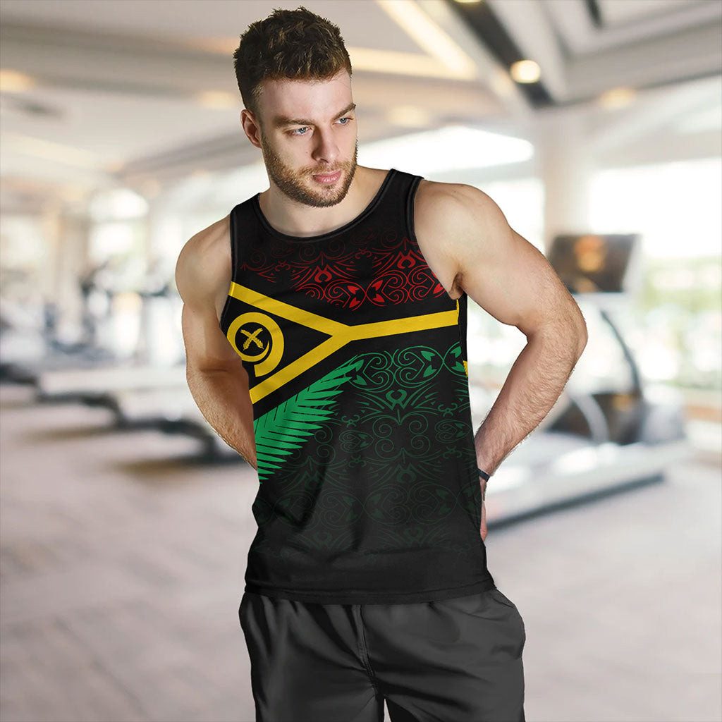 Vanuatu Tank Top Melanesia Tribal Pattern