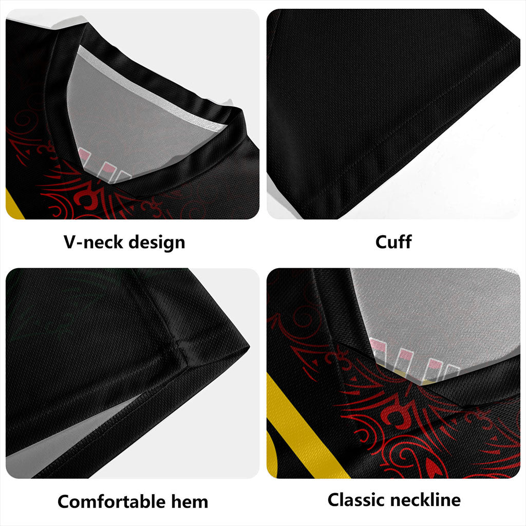 Vanuatu Rugby Jersey Melanesia Tribal Pattern