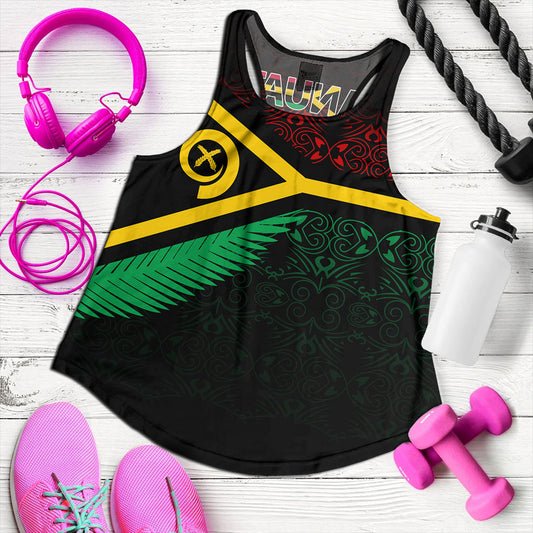 Vanuatu Women Tank Melanesia Tribal Pattern