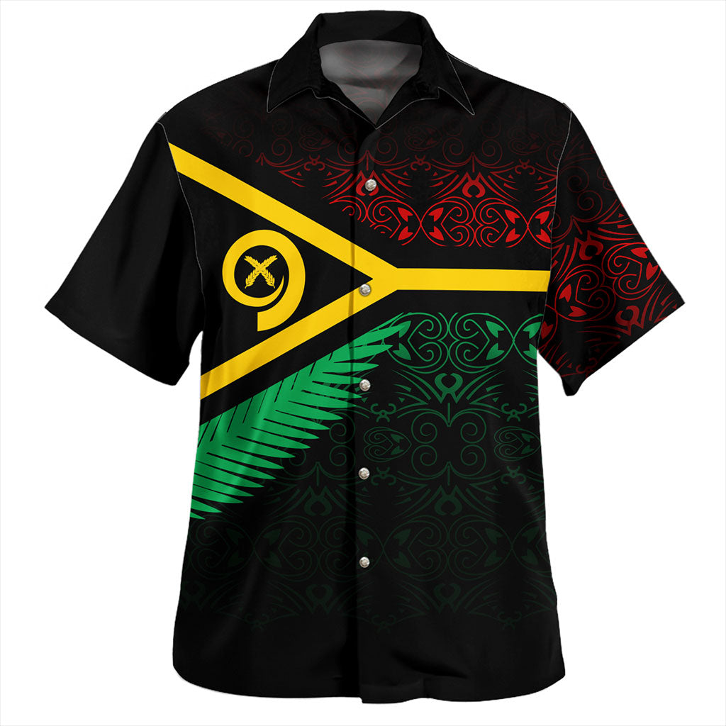 Vanuatu Hawaiian Shirt Happy Independence Day Vanuatu Design