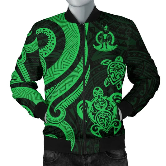Vanuatu Bomber Jacket - Green Tentacle Turtle