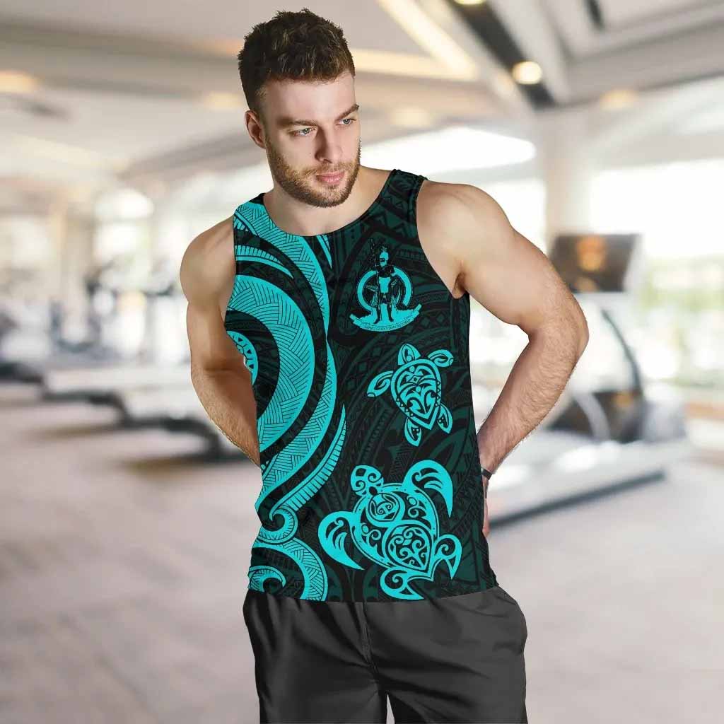 Vanuatu Men Tank Top - Turquoise Tentacle Turtle