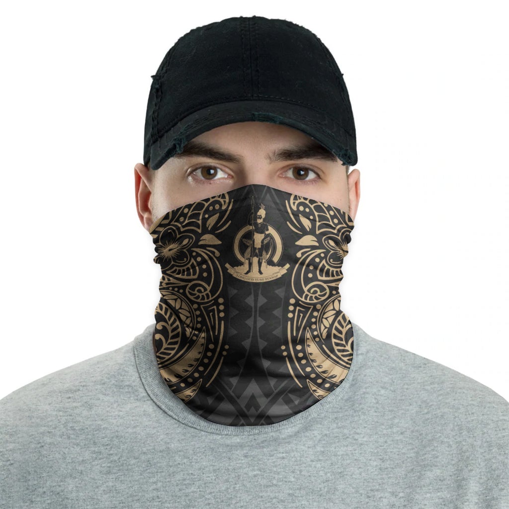 Vanuatu Neck Gaiter - Floral Tattoo Gold