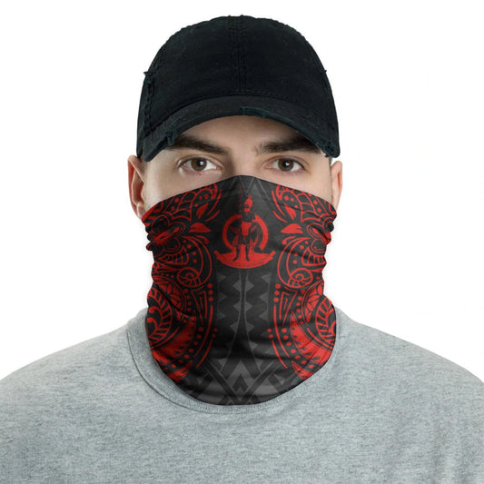 Vanuatu Neck Gaiter - Floral Tattoo Red