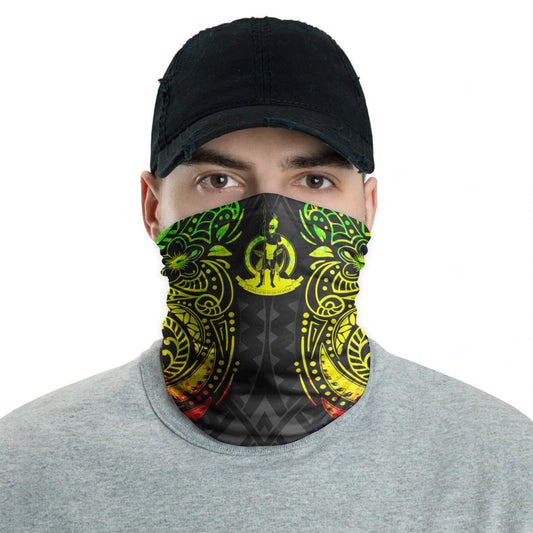Vanuatu Neck Gaiter - Floral Tattoo Reggae