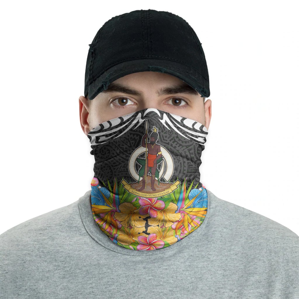 Vanuatu Neck Gaiter - Tribal Floral Pattern