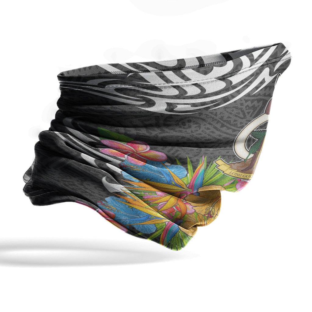 Vanuatu Neck Gaiter - Tribal Floral Pattern