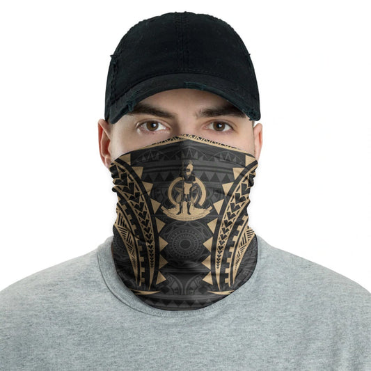 Vanuatu Neck Gaiter - Tribal Pattern Gold