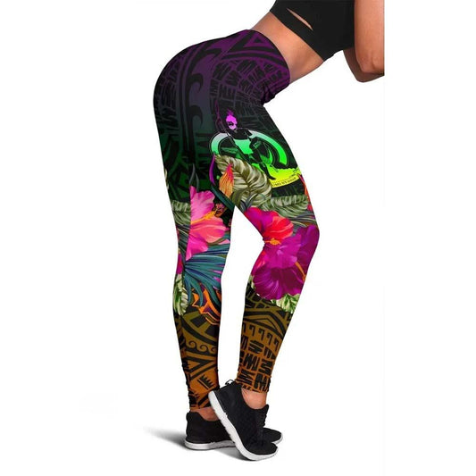 Vanuatu Personalised Legging - Summer Hibiscus