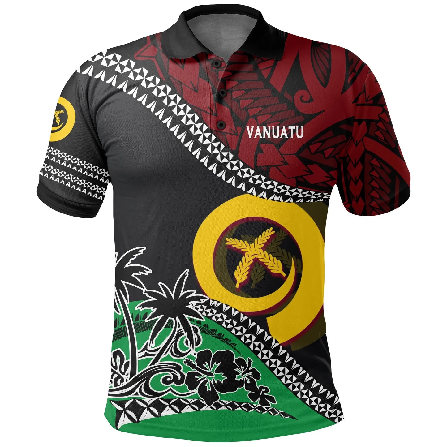 Vanuatu Polo Shirt Fall In The Wave