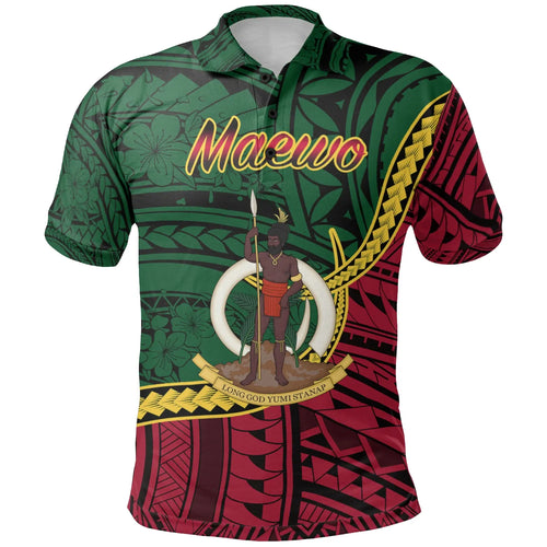 Vanuatu Polo Shirt - Maewo Seal Of Vanuatu Polynesian Patterns