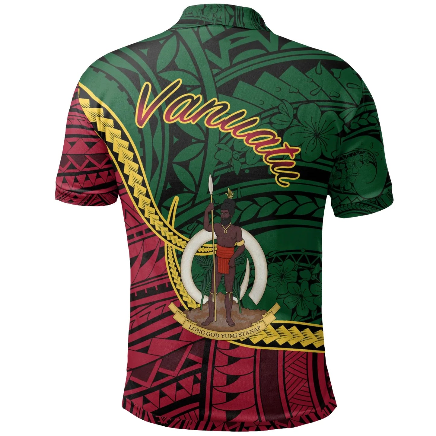 Vanuatu Polo Shirt - Maewo Seal Of Vanuatu Polynesian Patterns