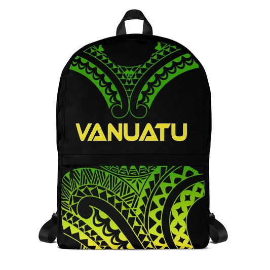 Vanuatu Polynesian Backpack - Reggae Tribal Pattern