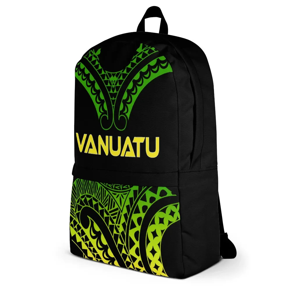 Vanuatu Polynesian Backpack - Reggae Tribal Pattern