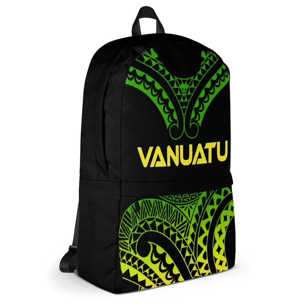 Vanuatu Polynesian Backpack - Reggae Tribal Pattern