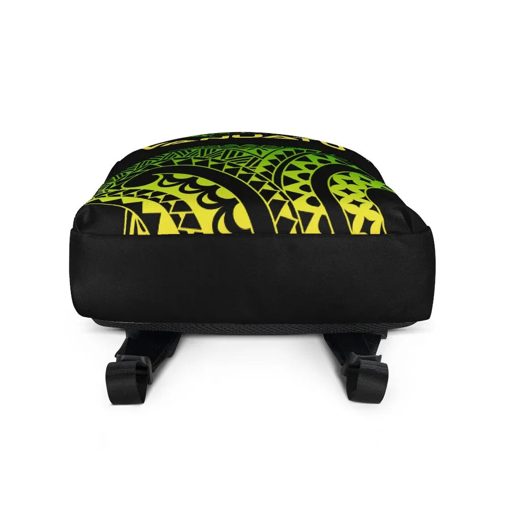 Vanuatu Polynesian Backpack - Reggae Tribal Pattern