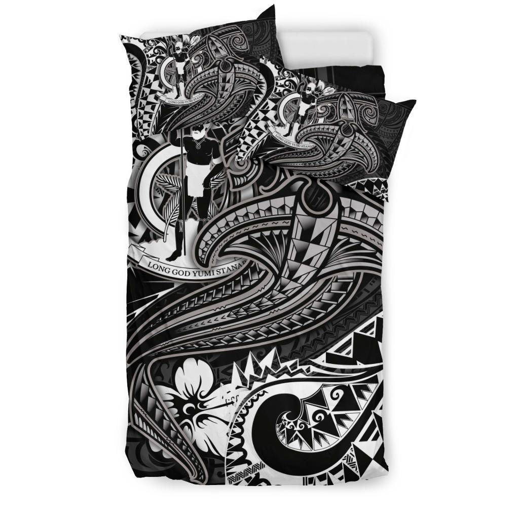 Vanuatu Polynesian Bedding Set -White Shark Polynesian Tattoo