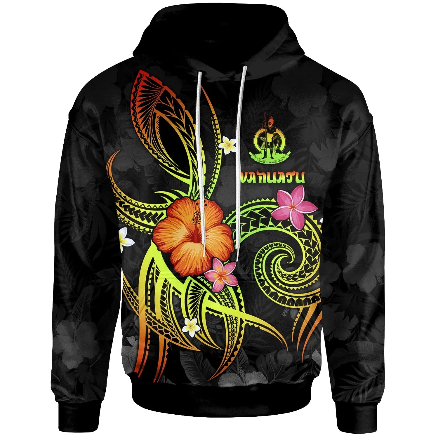 Vanuatu Polynesian Hoodie - Legend of Vanuatu (Reggae)