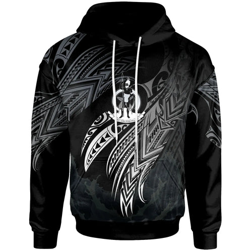 Vanuatu Polynesian Hoodie - Legend White  Version