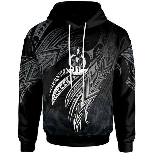 Vanuatu Polynesian Hoodie - Legend White  Version