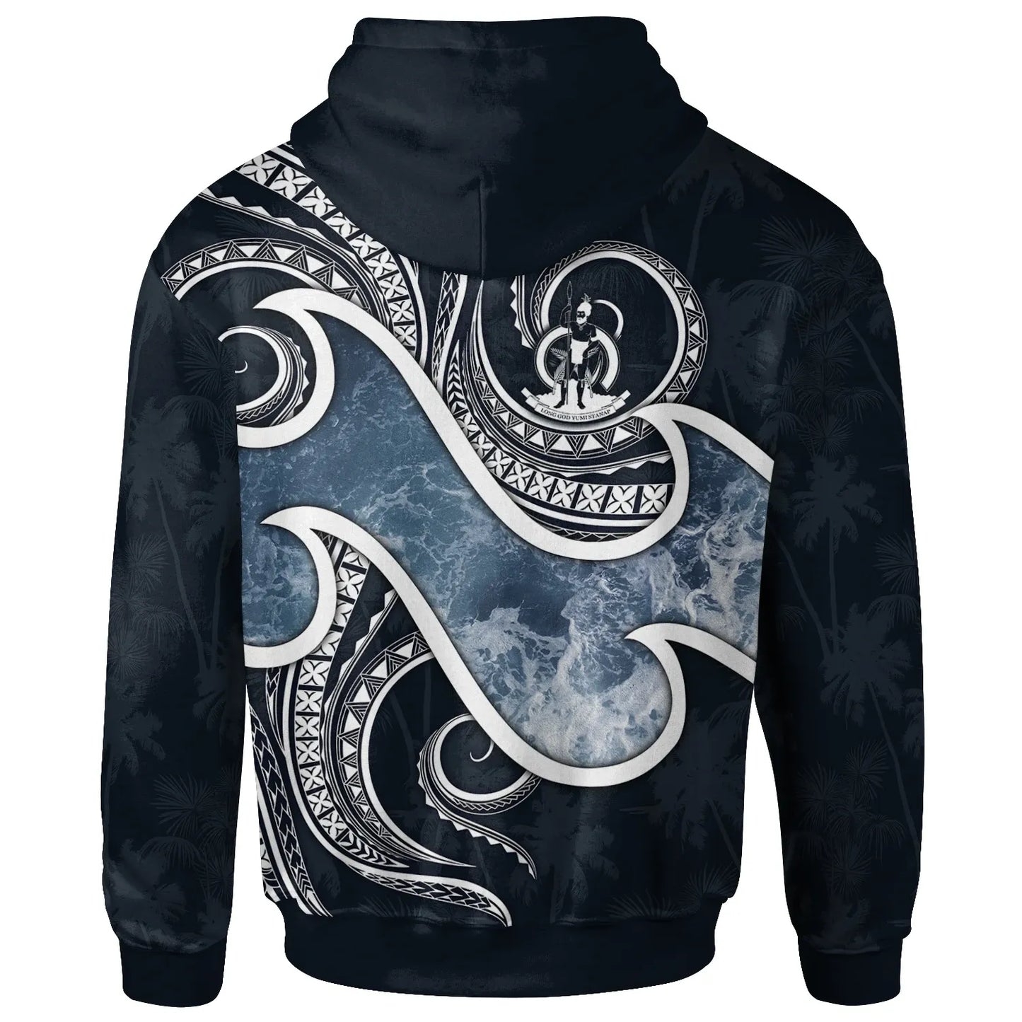 Vanuatu Polynesian Hoodie - Ocean Style