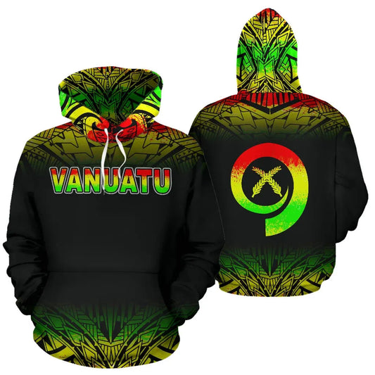 Vanuatu Polynesian Hoodie - Reggae Fog