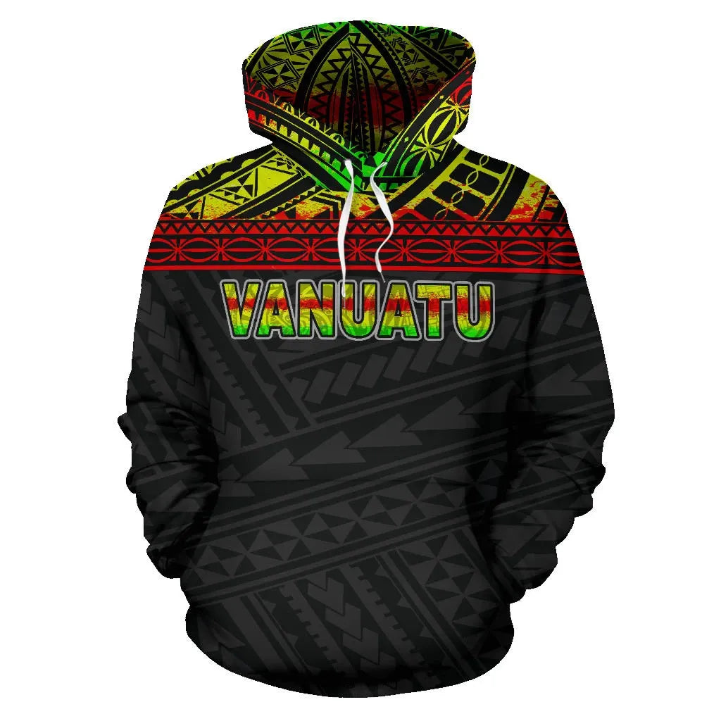 Vanuatu Polynesian Hoodie Reggae