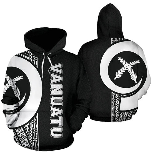 Vanuatu Polynesian Hoodie - White Line