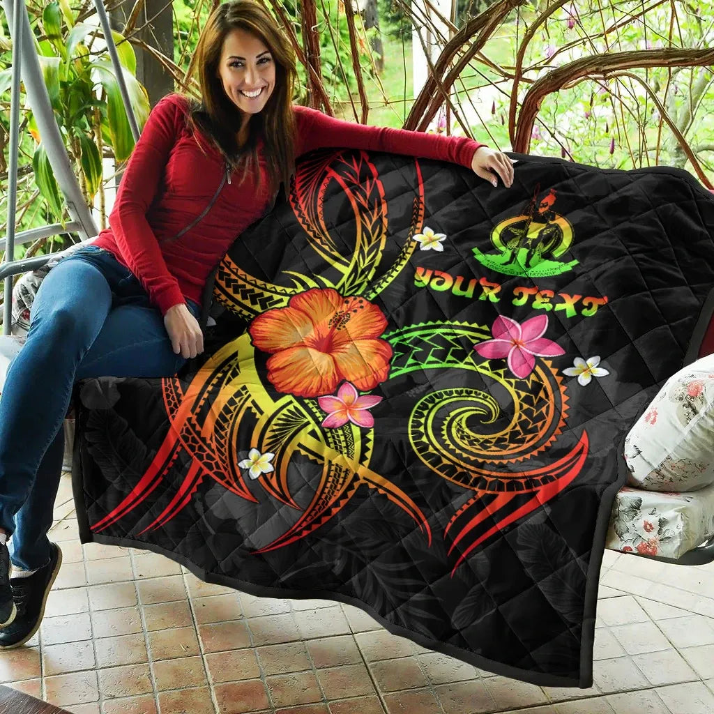 Vanuatu Polynesian Personalised Premium Quilt - Legend of Vanuatu (Reggae)