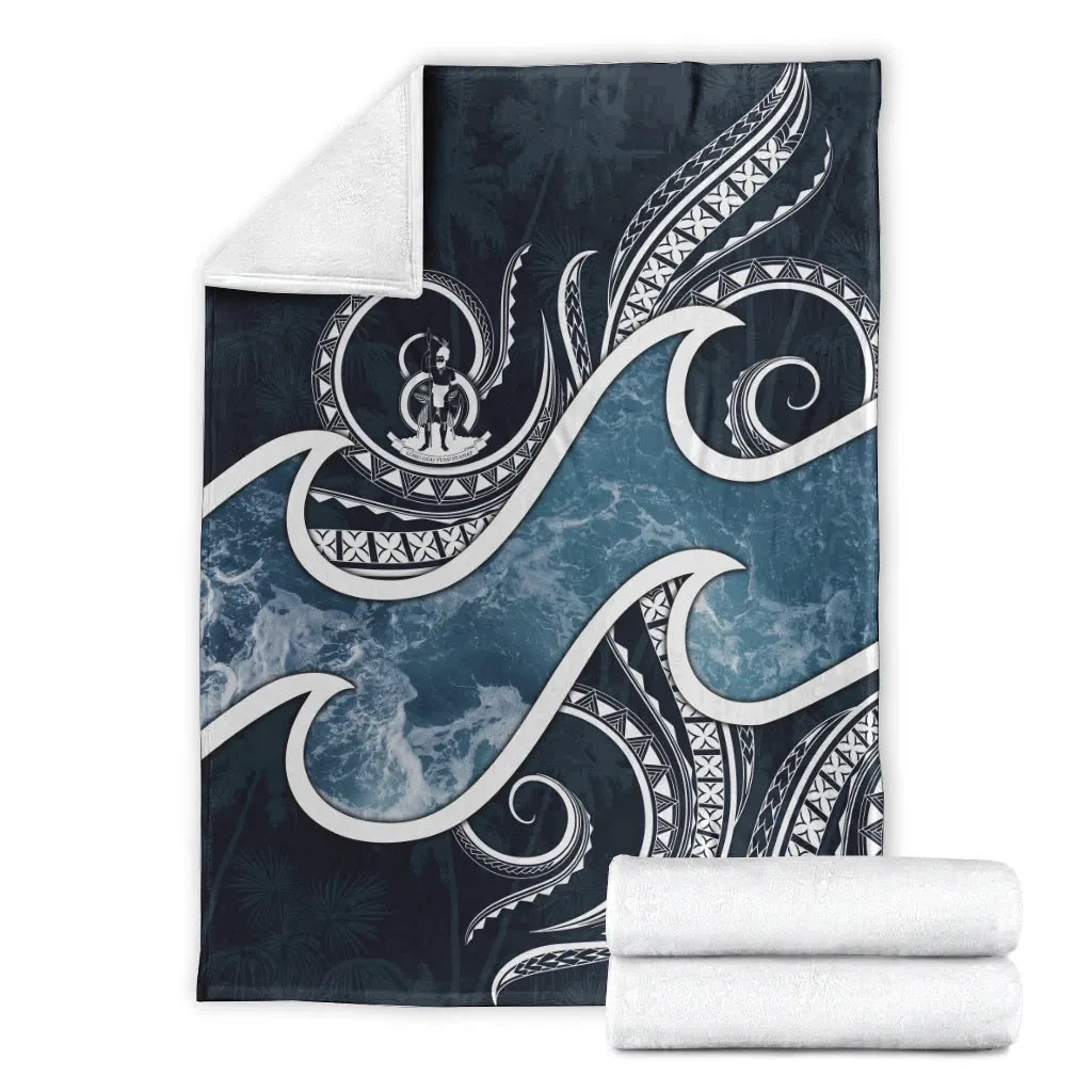 Vanuatu Polynesian Premium Blanket - Ocean Style