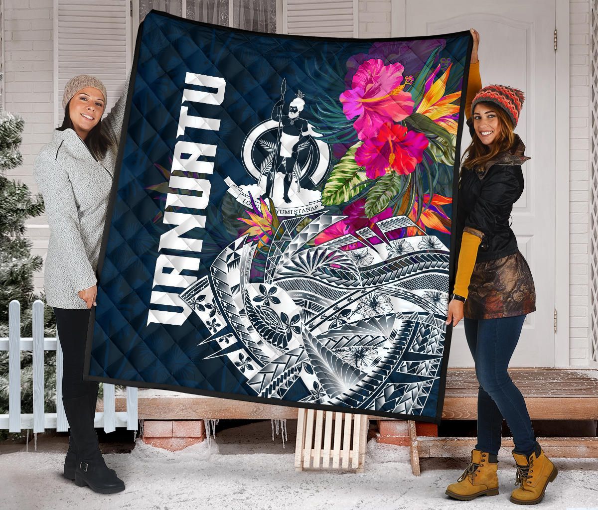 Vanuatu Polynesian Premium Quilt  - Summer Vibes