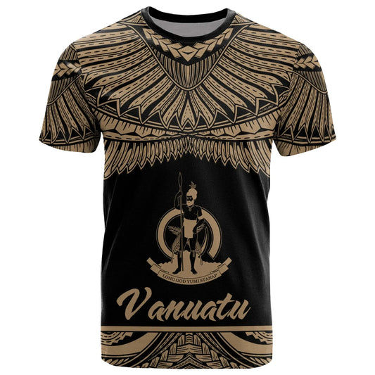 Vanuatu Polynesian T-Shirt - Vanuatu Pride Gold Version